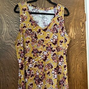 Maurices Tank Top Floral Design